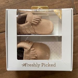 Freshly picked size 1 moccasins